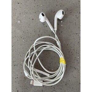 Genuine Apple Earpods Lightning End Earbuds White OEM A1748 Tested
